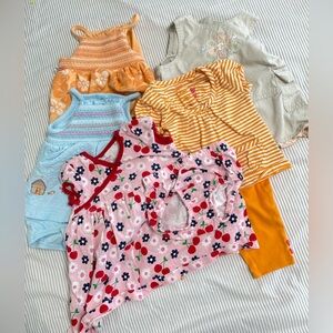 Carters Baby girl 6m bundle
